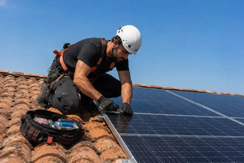 Maintenance et monitoring de panneaux solaires à Saint-Bonnet-le-Troncy